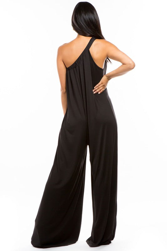 SEXY BELT PANT STYLE JUMPSUIT