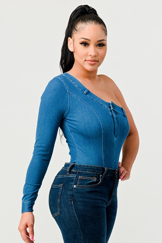 ATHINA DENIM BODYSUIT