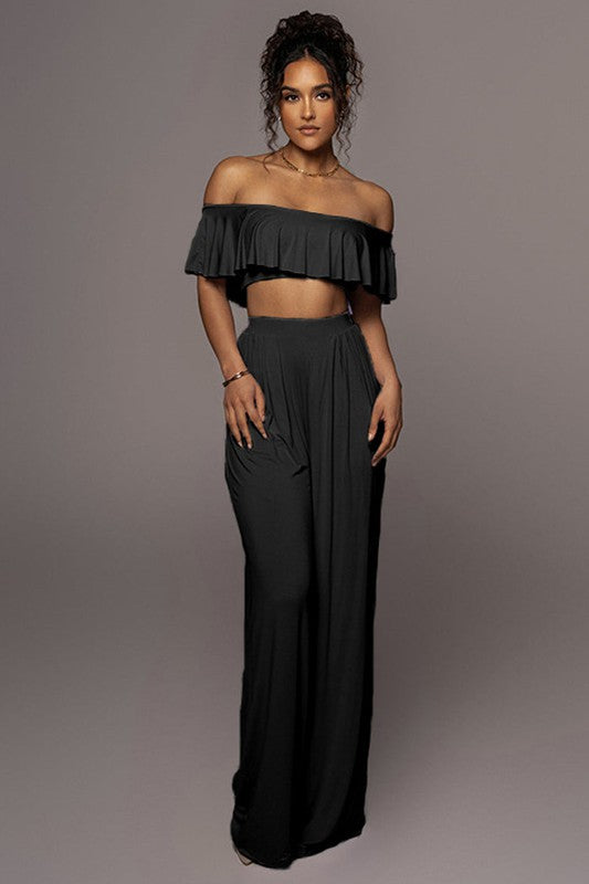 SEXY TWO PIECE SET TOP AND PANT