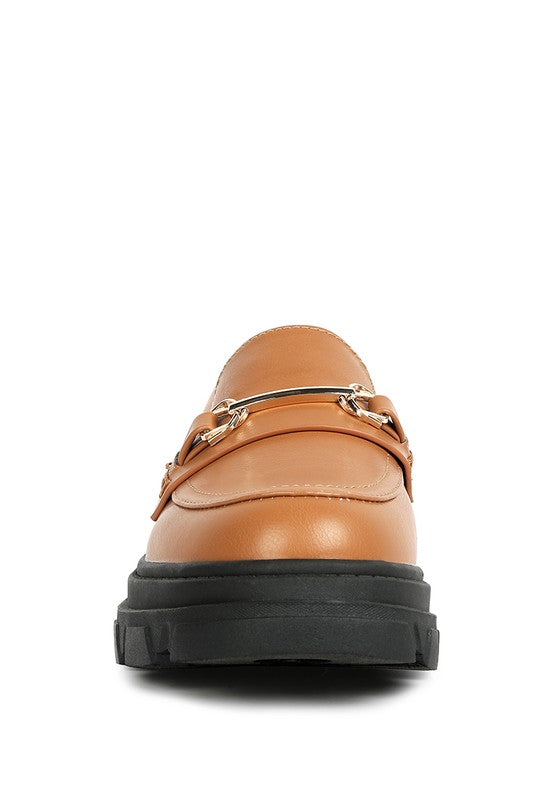 Oklyn Horsebit Emblesihed Chunky Platform Loafers