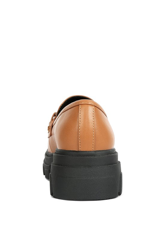 Oklyn Horsebit Emblesihed Chunky Platform Loafers