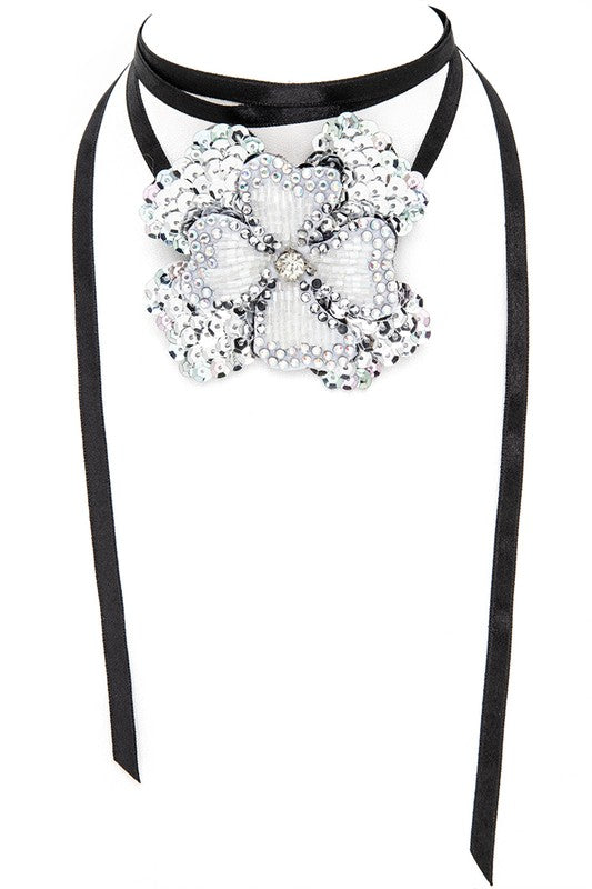 Beaded Sequins Embellished Convertible Necklace