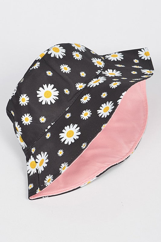 Reversible Daisy Printed Bucket Hat